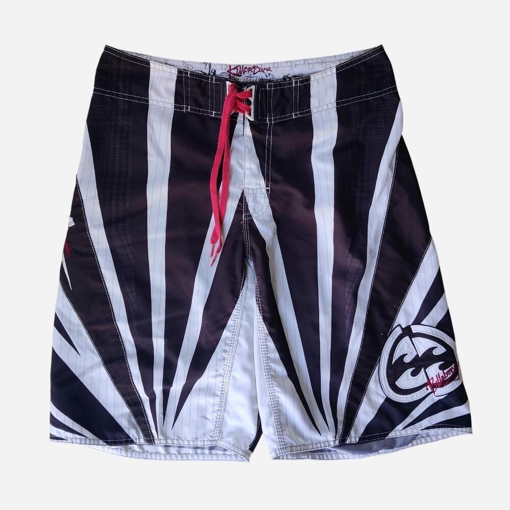 Y2K Vintage Billabong Rare Limited Edition Killer Dana Rising Sun Board Shorts w